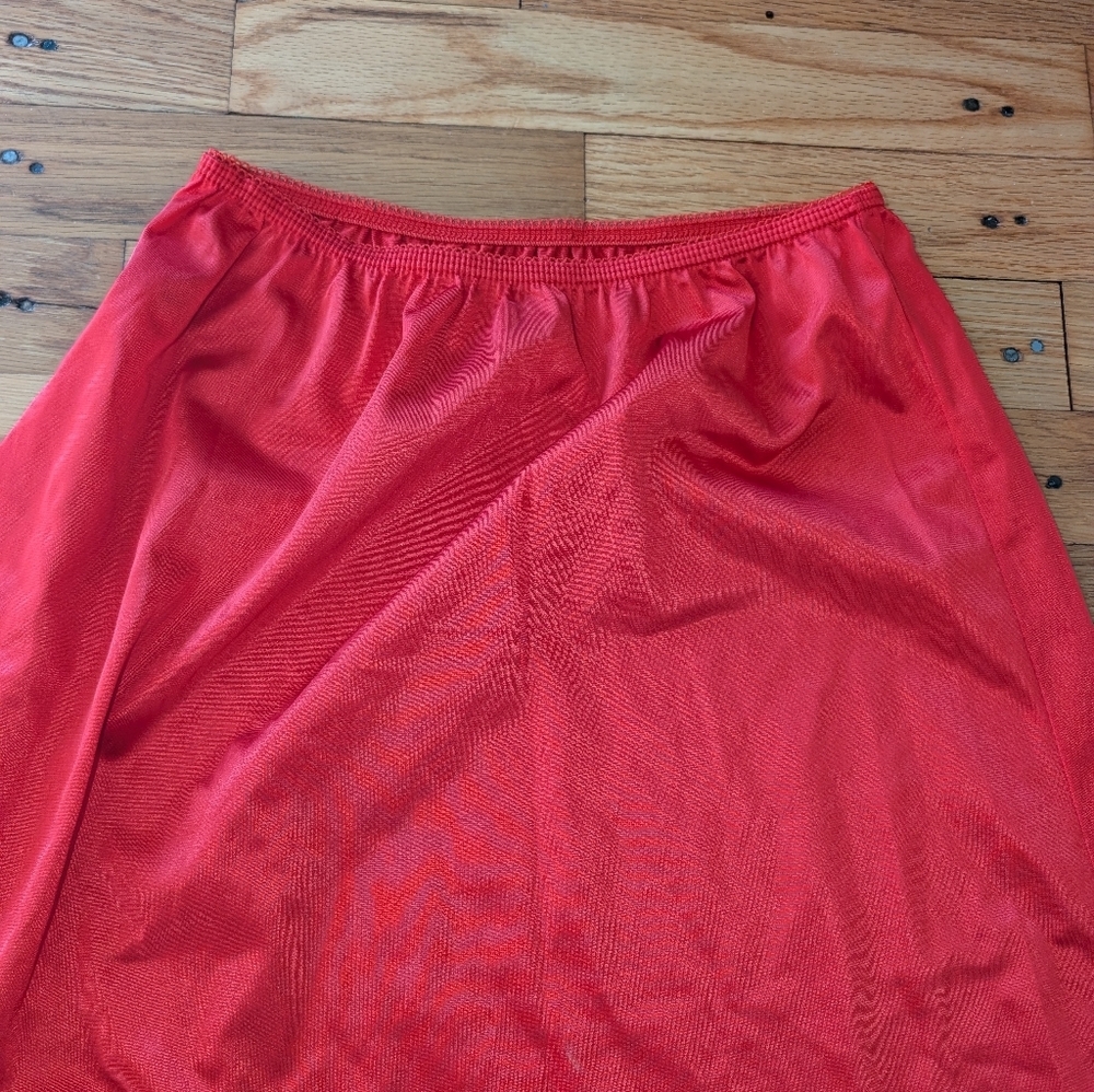 Vintage Ashley Taylor Red Lace Trimmed Slip - Picture 2 of 7
